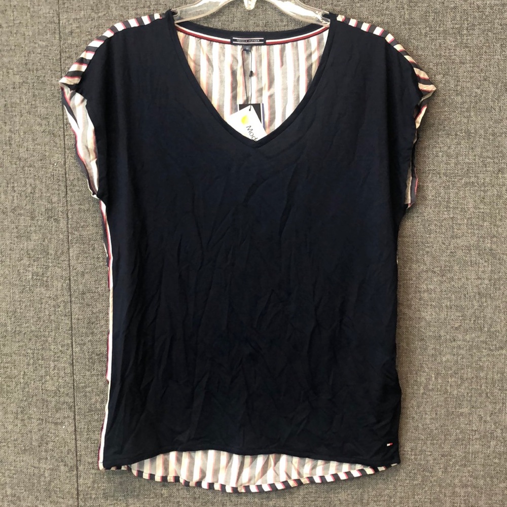NWT Tommy Hilfiger Navy & Multi Color Stripe Tank